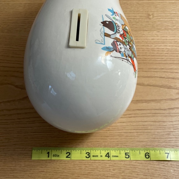 Vintage Rob Roy Piggy Bank Saloon Cops & Robbers Decoration Blue Eyes 11.5” Rare - Picture 10 of 10